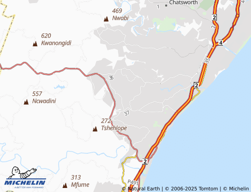 MICHELIN Izwelisha map - ViaMichelin