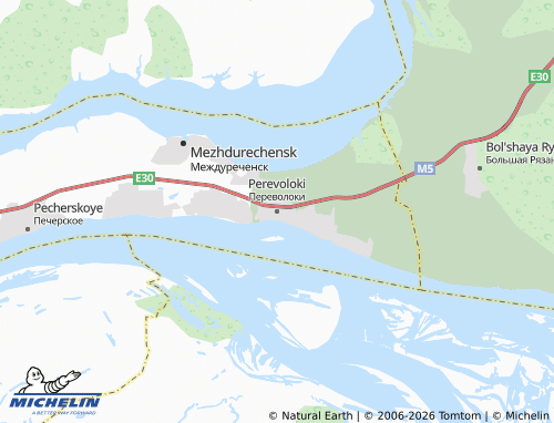 MICHELIN-Landkarte Perevoloki - ViaMichelin