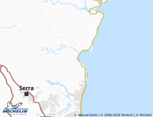 MICHELIN Nova Almeida Centro map - ViaMichelin