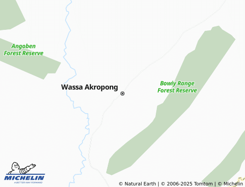 MICHELIN Wassa Akropong map - ViaMichelin