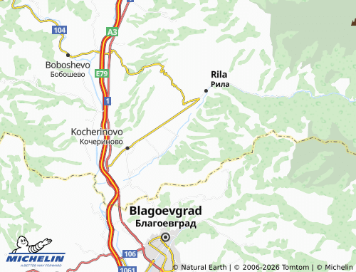 MICHELIN Stob map - ViaMichelin