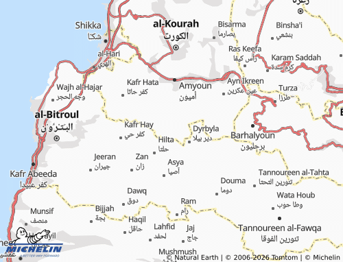 Mapa MICHELIN Majdal al-Kourah - ViaMichelin