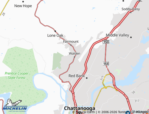Mappa MICHELIN Walden - ViaMichelin