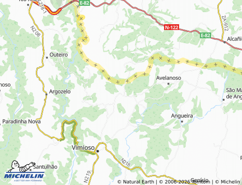 Mapa MICHELIN Vale de Frades - ViaMichelin