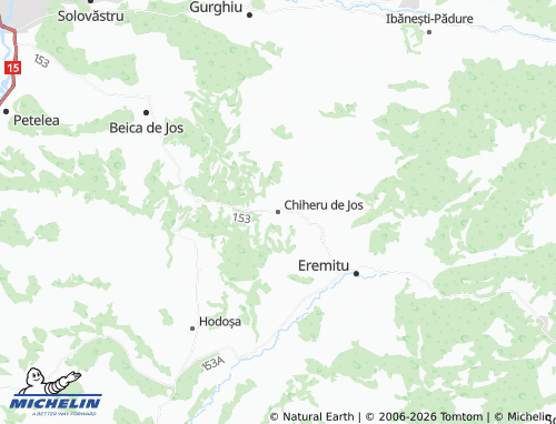 MICHELIN Chiheru de Jos map - ViaMichelin