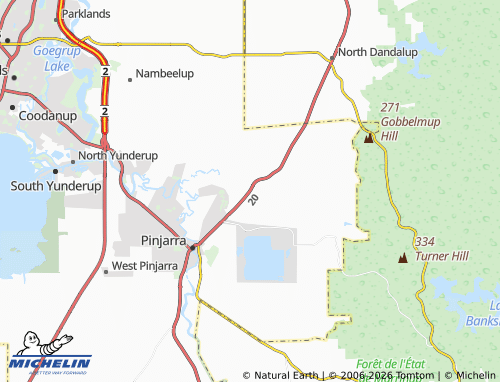 Mapa MICHELIN Fairbridge - ViaMichelin