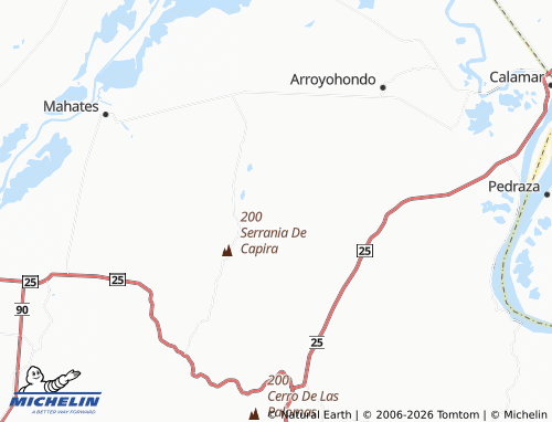 MICHELIN Casa de Tabla map - ViaMichelin