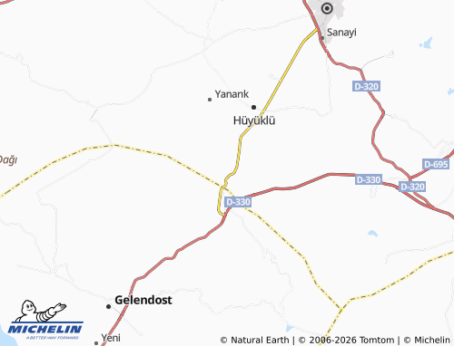Mappa MICHELIN Eğirler - ViaMichelin