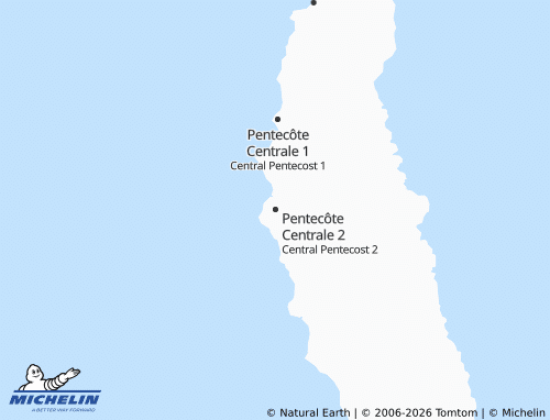 Mappa MICHELIN Central Pentecost 2 - ViaMichelin