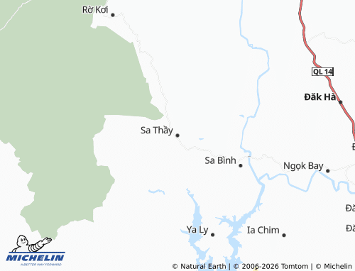Mapa MICHELIN Sa Thầy - ViaMichelin