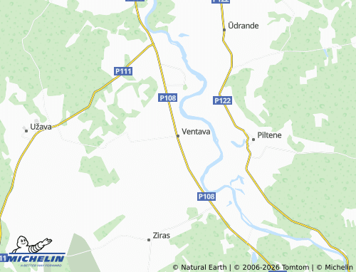 Mapa MICHELIN Ventava - ViaMichelin