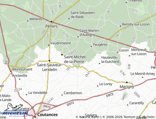 MICHELIN Le Mesnilbus map - ViaMichelin