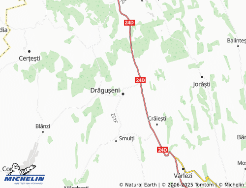 MICHELIN Drăgușeni map - ViaMichelin