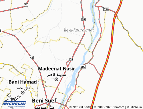 Mappa MICHELIN Bani Oday - ViaMichelin