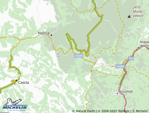 MICHELIN San Pellegrino map - ViaMichelin