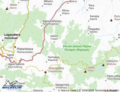 Mapa MICHELIN Lazanias - ViaMichelin