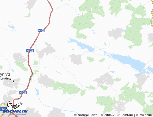 Kaart MICHELIN Arkadiivtsi - ViaMichelin