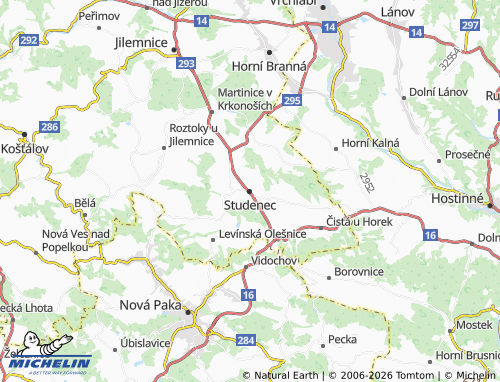 MICHELIN Studenec map - ViaMichelin