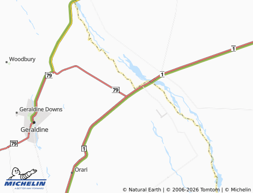 Mapa MICHELIN Rangitata - ViaMichelin