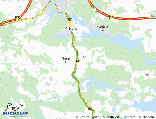 Mappa MICHELIN Knudlund - ViaMichelin