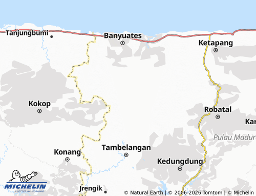 MICHELIN-Landkarte Planggaran Timur - ViaMichelin