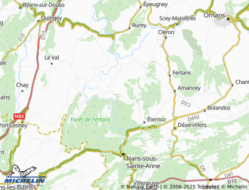 Mappa MICHELIN Refranche - ViaMichelin