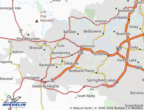 MICHELIN-Landkarte Bundamba - ViaMichelin