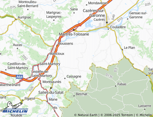 Carte MICHELIN Ausseing - ViaMichelin