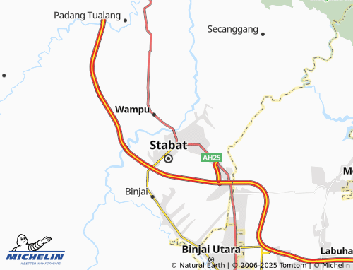 MICHELIN Stabat Baru map - ViaMichelin