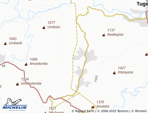 MICHELIN Mhlangana map - ViaMichelin