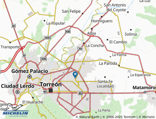 Carte MICHELIN Real del Nogalar - ViaMichelin