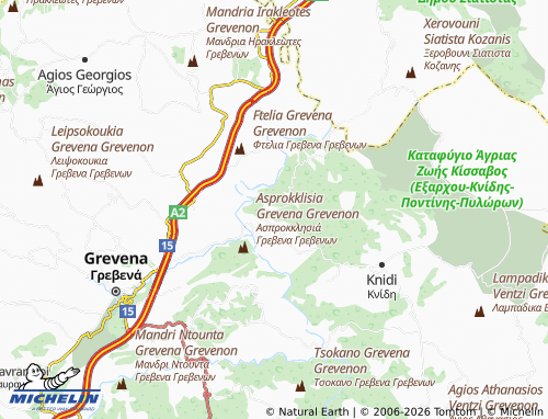 Carte MICHELIN Lagkadakia - ViaMichelin