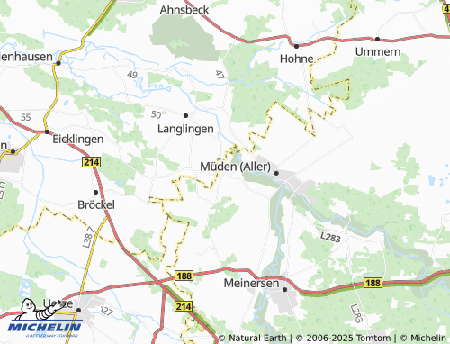 MICHELIN Flettmar map - ViaMichelin