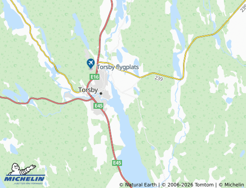 MICHELIN Oleby map - ViaMichelin