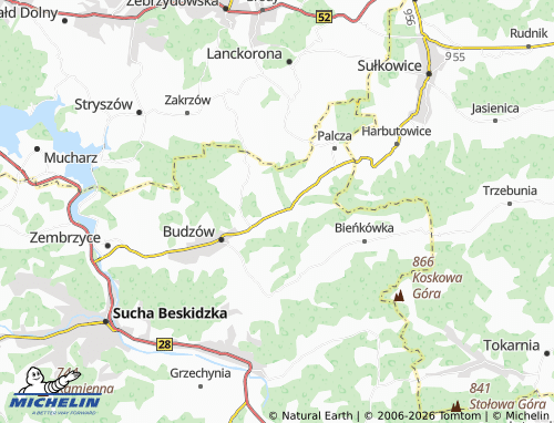 MICHELIN-Landkarte Baczyn - ViaMichelin