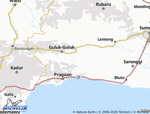 MICHELIN Bataal Barat map - ViaMichelin