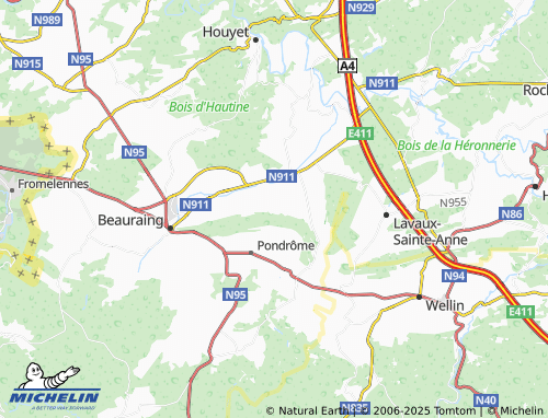 MICHELIN Neuville map - ViaMichelin