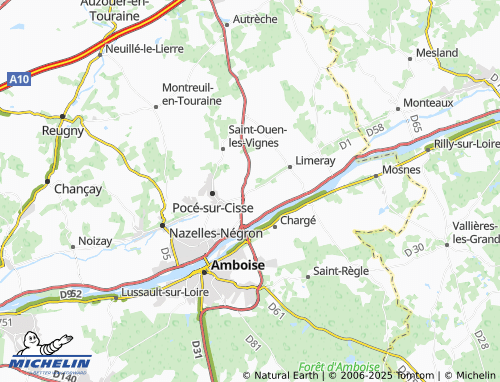 MICHELIN Fourchette map - ViaMichelin