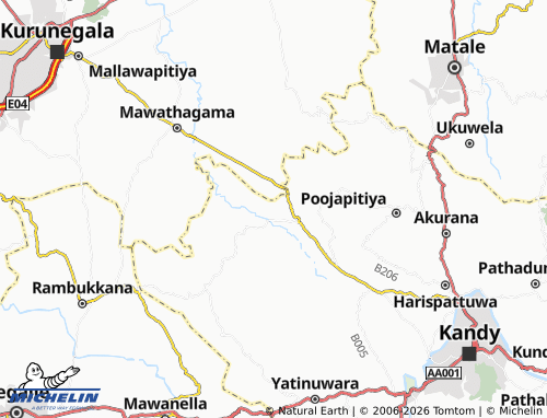 MICHELIN Pethigewela map - ViaMichelin