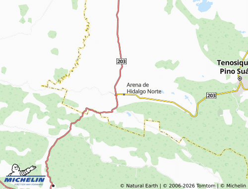 MICHELIN Arena de Hidalgo Norte map - ViaMichelin