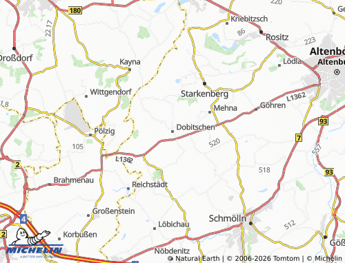 Mappa MICHELIN Dobitschen - ViaMichelin