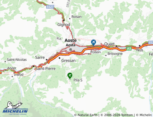 MICHELIN-Landkarte Charvensod - ViaMichelin