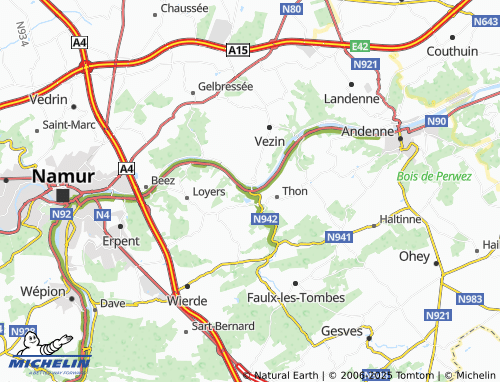 MICHELIN Samson map - ViaMichelin