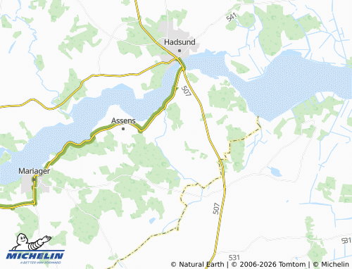 MICHELIN-Landkarte Norup - ViaMichelin