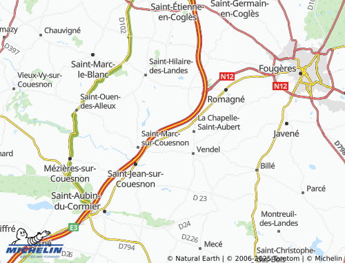Mapa MICHELIN La Chaîne - ViaMichelin