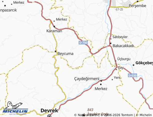 MICHELIN Kaleoğlu map - ViaMichelin