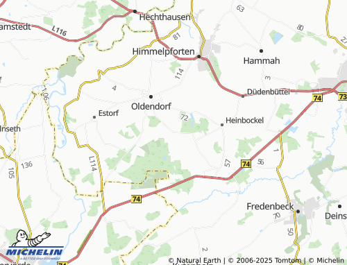 MICHELIN Siedlung Oldendorf map - ViaMichelin