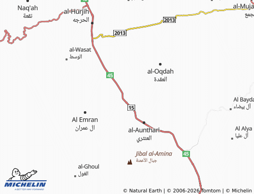 MICHELIN-Landkarte al-Rawdah - ViaMichelin