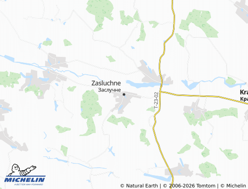 Carte MICHELIN Zasluchne - ViaMichelin