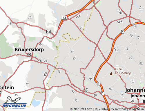 MICHELIN Amorosa Extension 28 map - ViaMichelin